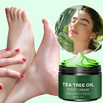 Crème pour les pieds à l’huile d’arbre à thé